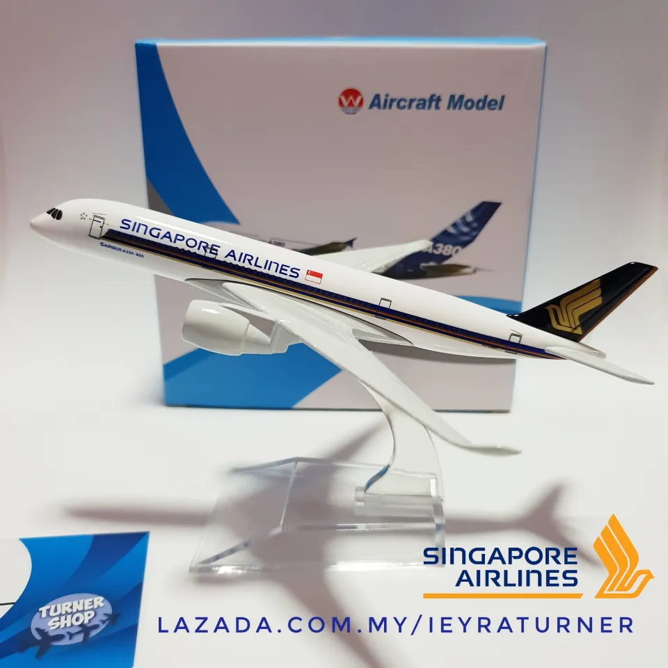 LATEST Singapore Airlines A350 Aircraft Model 16cm Die-cast Metal