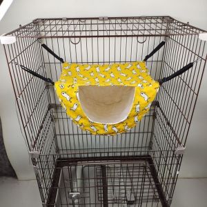 DGFDF Adjustable Lanyard Cat Cage Hammock Sleeping House Breathable Cat Hanging Bed Anti-Scratching Thicken Kitten Swing Bed Cat Cage Accessories