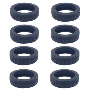 【Vinnatsu】4/8PCS Silikon Pelindung Roda Koper 360° / Protector Ring 360 Karet Pengganti Pelindung Roda Koper / Koper Roda Kursi Kantor Cover Pelindung