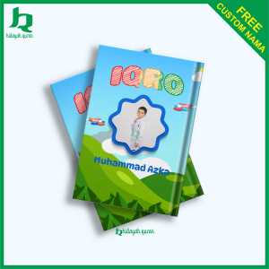 IQRO lengkap 1-6 bisa pakai nama dan foto Hardcover Kado untuk anak | custem | Gift for kids custom | iqro milenial