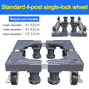 【Super strong】Washing Machine Stand Base Ajustable Refrigerator Stand Roller Refrigerator Base Fridge Stand Mover Load 300KG 360 DegreesMovable Stand Roller Universal