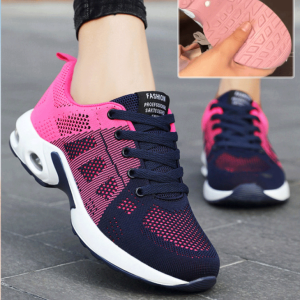 ผ้าทอนุ่ม รองเท้ากีฬา รองเท้าคุณแม่ สนับสนุน แฟชั่น สะดวกสบาย เท้าที่มั่นคง รองเท้าเบาะลมน้ำหนักเบา