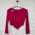 kaos crop lengan panjang wanita/atasan crop terbaru kekinian/baju crop wanita/pakaian wanita spandek. 