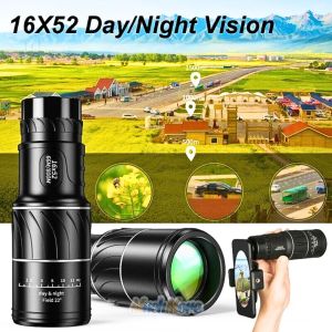 COD CEPAT TaffSPORT Prime Teropong Monokular Jarak Jauh Focus Zoom Lens 66M/8000M - 16x52