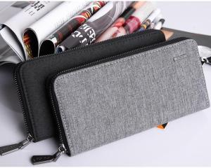 กระเป๋าสตางค์ใบยาวสําหรับผู้ชาย ใส่ตังค์ ใส่การ์ด ใส่เหรียญ