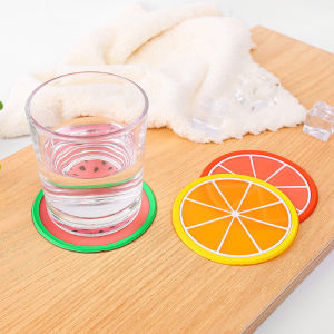 [HOT] Miếng lót ly hình hoa quả bằng Silicone chống trượt miếng lót cốc cách nhiệt