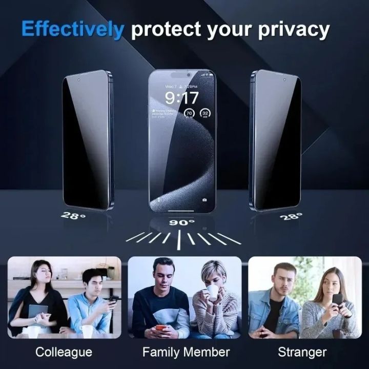 Kính Cường Lực chống nhìn trộm Full màn Cho Xiaomi Redmi Note 15 14 13 ...