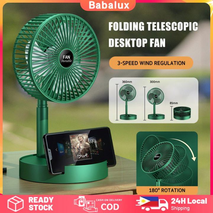 [Local Stock] Multi Functional Foldable Desktop Fan Mini Desktop Fan 3 ...