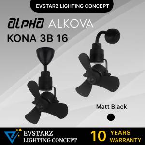 ALPHA ALKOVA KONA 3B 16 inches DC Motor Corner Fan Ceiling Fan Wall Fan with Remote Control