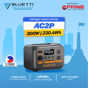 BLUETTI Premium AC2P 300W 230Wh | LiFePO4 Portable Power Station | Portable Solar Generator | Fast Charging | Camping Outdoor Travel Emergency Backup | Off-Grid Power Solution | 5-Year Local Warranty