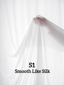 Vitrase/Lapisan/Hook Style - White Sheer Black Peacock