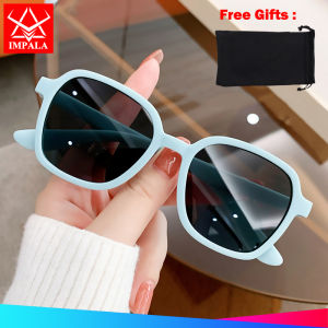 IMPALA QT1039W Thời Trang Kính râm trẻ em Cho bé trai đầy màu sắc cho nữ Khung Thể Thao Phong Cách Kính Cho Trẻ Em 2-8 Tuổi ngăn tia UV Ống Kính