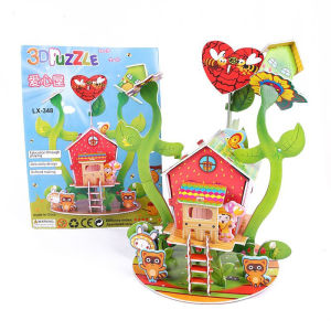Bộ Lắp Ghép Mô Hình xốp giấy 3D Puzzle Hình Nhà (full mẫu)