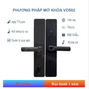 Khóa cửa thông minh Viet Depot VD5021. Mở khóa bằng Vân tay Thẻ từ Mật khẩu App TTLock Từ xa