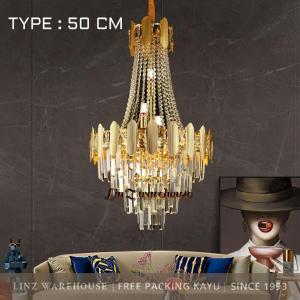 Lampu Gantung kristal mewah LUXURY CRYSTAL CROWN chandelier