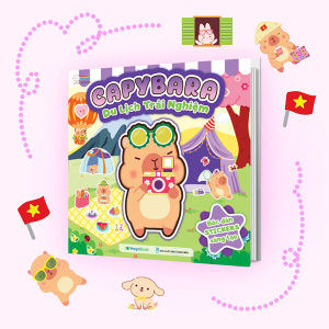 Capybara - Du lịch trải nghiệm (Đồ chơi bóc dán Stickers cho bé) - MGB