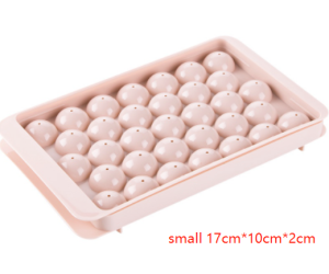 GXY Ice Tray Ice Cube Molder Round Balls Ice Mold Plastic Tray Ice Making Box Molds With Cover
