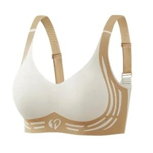 HEALMEYOU Khớp nối Áo ngực chữ V sâu không dây Không đường may Chống sốc Áo ngực nữ Thoải mái Chống chảy xệ Đồ lót nâng ngực Bé gái