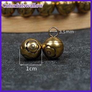 Colorfulswallow 2 cái nút sườn xám tang phù hợp với Hanfu Retro Trung Quốc đĩa khóa nút đồng thau rắn nút tròn tự làm vòng đeo tay Phụ kiện đồng trang sức