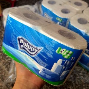Combo 10 Lốc (100 Cuộn) Giấy Vệ Sinh Cao Cấp Pupply 2 Lớp