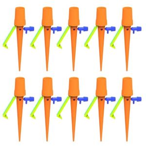 10Pieces SelfWatering Stakes Automatic Spikes With Easy Adjustment Valves For Efficient Irrigation Gardening Tool