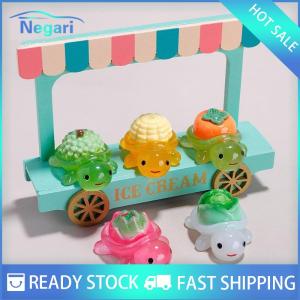 NG Motor✨ COD ✨ Car 10pcs Landscaping Resin Crafts Glowing Turtle Garden Fish Tank Miniatures Ornaments Mini Luminous Fruit Turtle Home Decoration