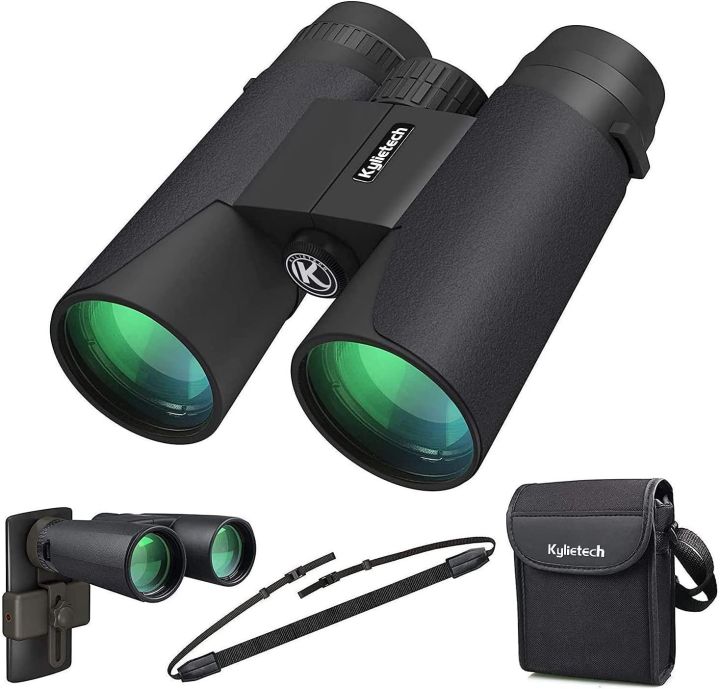 12X42 Binoculars for s with Universal Phone Adapter, HD Waterproof