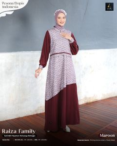 RAIZA FAMILY MAROON BY LUBI SARIMBIT KELUARGA LEBARAN HARI RAYA KEKINIAN TERBARU 2025
