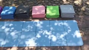 🌟SG STOCK🌟floor mattress lazy foldable nap mat folding mat yoga mat lunch break sleeping mat Non-slip Jump Rope Exercise Mat