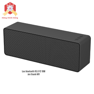 Loa bluetooth F2  (đen) - 10W V5.0 âm thanh HIFI có tích hợp mic bên trong đàm thoại to rõ bass mạnh siêu trầm
