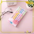 ONE-A114 Highlighter Pastel 2 Sisi Isi 6pcs 12 Warna / Spidol Penanda Teks Set Alat Tulis Sekolah. 