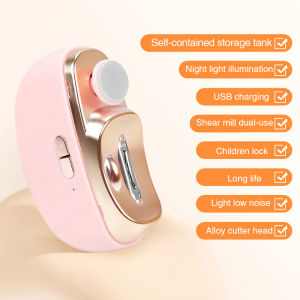 Electric Nail Clipper Grinding and Polishing 2 in 1 Multifunctional Portable Automatic Nail Grinder Electric Manicure Tool Rechargeable Nail Cutter Manicure for Baby Adult Nail Cutter 90-Day Runtime Manicures Set