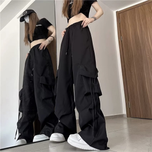G8 Women High Waist Pocket Sports Casual Cargo Pants