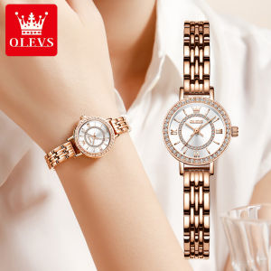 Top Sales: OLEVS Women's Waterproof Stainless Steel Simple Diamond Dial Casual Watch