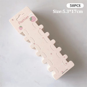 [fenggongshuode] 50PCS Hairpin Long Paper Card Hairband Display Card For DIY Hair Jewelry Packing Hair Clip Hairband Bracelet Retail Price Tag
