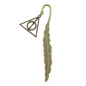 Vintage Hook Bookmarks Metal Bookmarks Feathered Book Marker Hook Page Holder for Book Lover Teacher Student Writer