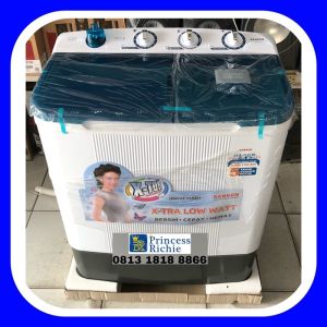 Mesin cuci Sanken 2 Tabung Low watt TW 8600