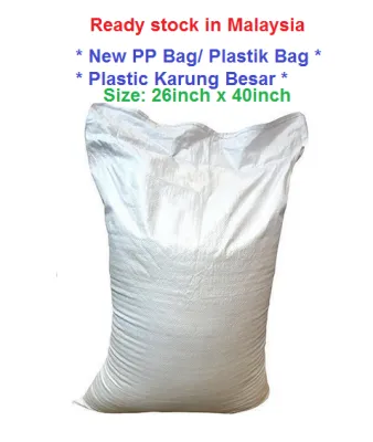 New Guni transparent karung bag / PP bag/ Woven Bag 26inch x 40inch