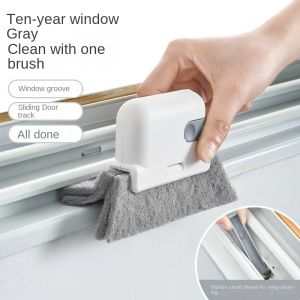 🇸🇬【SG stock】Groove Cleaning Brush Creative Detachable Door Window Track Dust Cleaner Kitchen Grease Cleaner Household Cleaning Tools Window Groove Groove Cleaning Brush With Cleaning Dustpan Screen Window Cleaning Tools