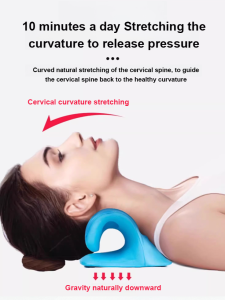 CShape Sleep Rich Bag Traction Pillow for Sleep Out Cervical Spine Corrector