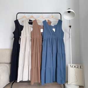 Inner Dress - Baju Gamis Tanpa Lengan Baju Gamis Polos Fashion Muslim Inner Outer Dress Wanita Terbaru