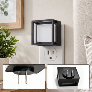 Dimmable LED Night Light US EU UK Plug into Wall Auto Dusk to Dawn Sensor Adjustable Brightness Warm White Nightlight for Kids Nursery Bedroom Bathroom Hallway