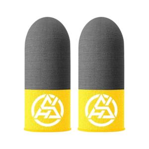 Lightweight Conductive Gaming Finger Protectors Gloves Glowing Double Tone Pattern Optimized For Low Light Gaming 1 Pair