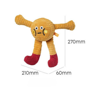 Soft Plush Dog Chew Toy Teething Grinding Toy Bite Resistant Companion Pet Chewing Toy for Puppy Teeth Care