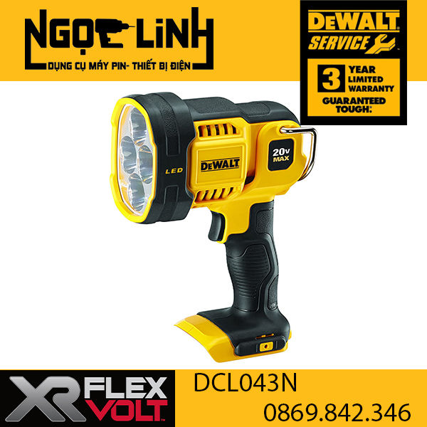 Đèn LED dùng pin 20V DeWalt DCL043N-KR (Chưa Pin Sạc) (Thân đèn