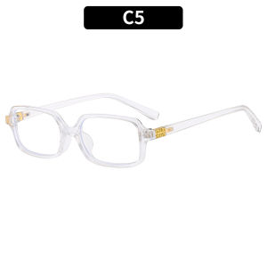 Retro fashion small square frame anti-blue light flat glasses  ins Versatile eyeglass frames can be fitted with lenses