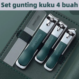Gunting Kuku Set 4 Alat Gunting Kuku Premium Kilap Kuku