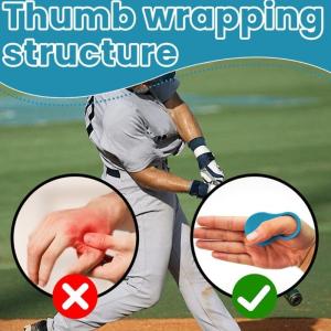 4 Pcs Silicone Baseball Thumb Guard Baseball Thumb Protectors for Batting Training Improve Control