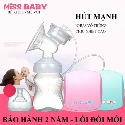 Máy hút sữa điện đơn Miss Baby có chế độ Massage kích sữa điều chỉnh 9 mức độ- Thiết kế thông minh tiện dụng- Tháo lắp dễ dàng- chất liệu nhựa PP an toàn tuyệt đối với trẻ - BẢO HÀNH 2 NĂM ĐỔI MỚI 1-1 TRONG 7 NGÀY NẾU CÓ LỖI