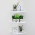 3PCS Floating Corner Shelf Wall-Mounted Storage Rack Furniture Office Deco Wall Bookshelves Home. 